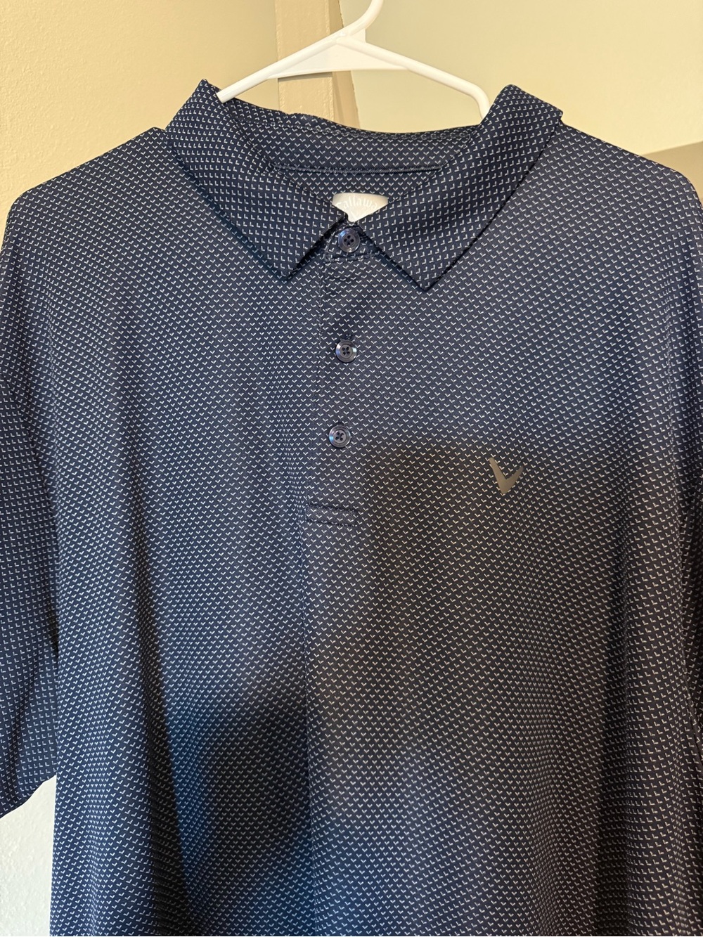 Callaway Navy Micro-Pattern Men's Polo